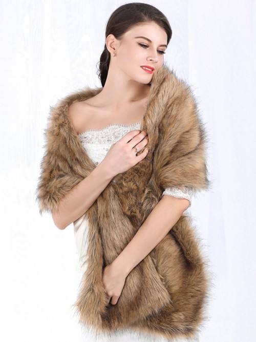 Women S Fur Wraps For Wedding Faux Stole Shrug Winter Bridal Wedding