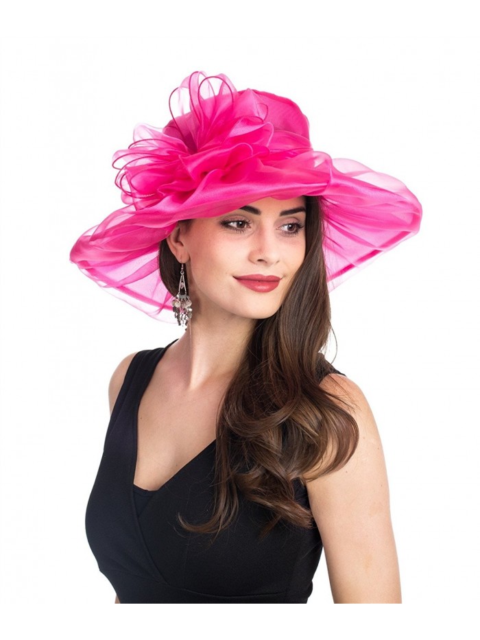 Women Kentucky Derby Church Cap Wide Brim Summer Sun Hat For Party ...