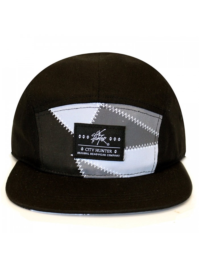 Cn730 Zig Zag 5 Panel Hat - Black - CJ11KROQYY7