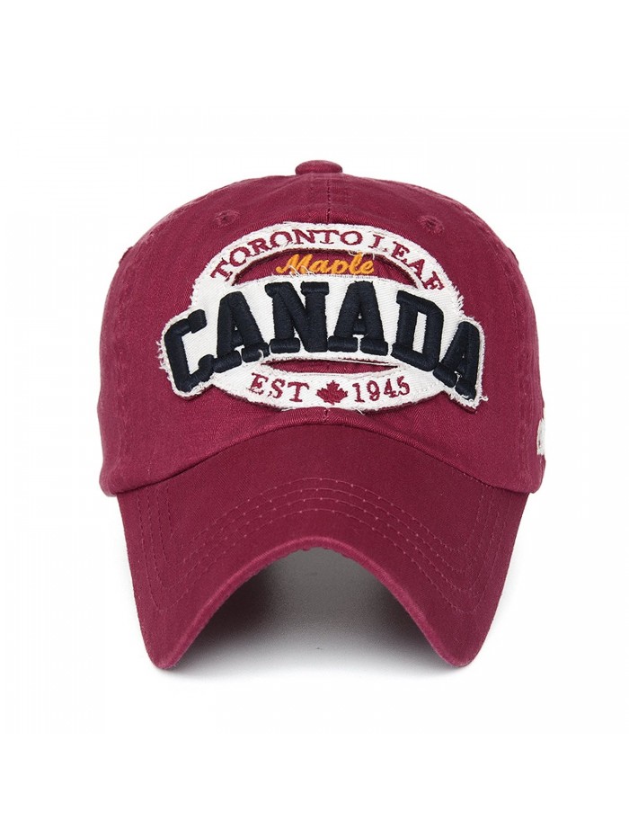 Rayna Fashion Unisex Vintage Trendy Baseball Cap Trucker Hat Golf Travel Hip Hop CANADA Flag Maple - CX11A16P40P