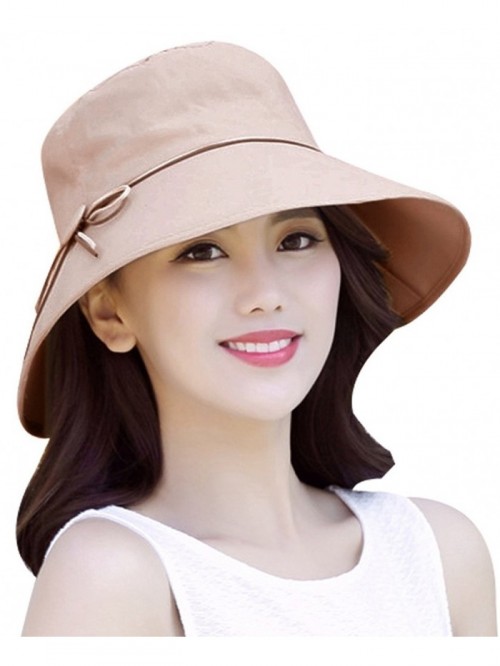 Women's Summer UV Protection Beach Hat Big Brim Sun Hat With Fold-Up ...