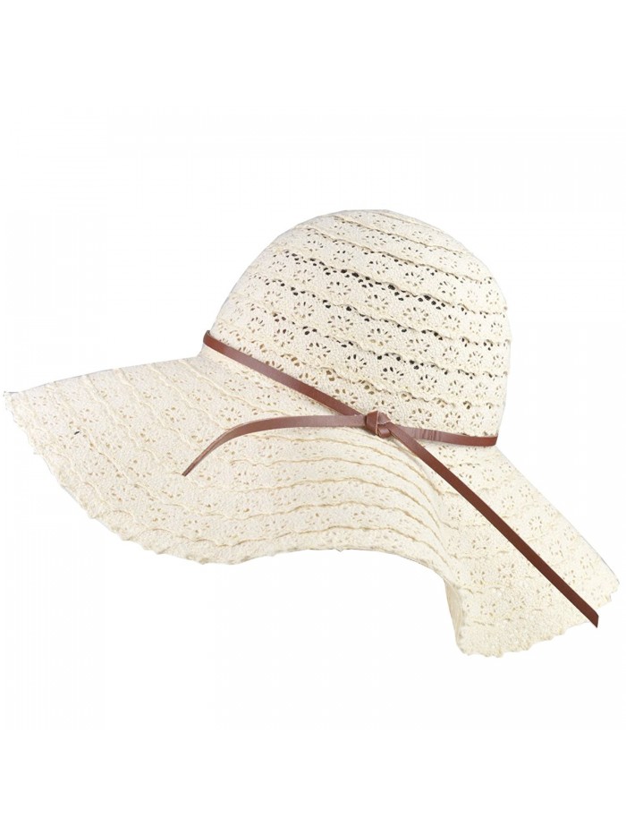 Girls Floppy Straw Hat Wide Brim Beach Sun Hats For Women Roll up ...