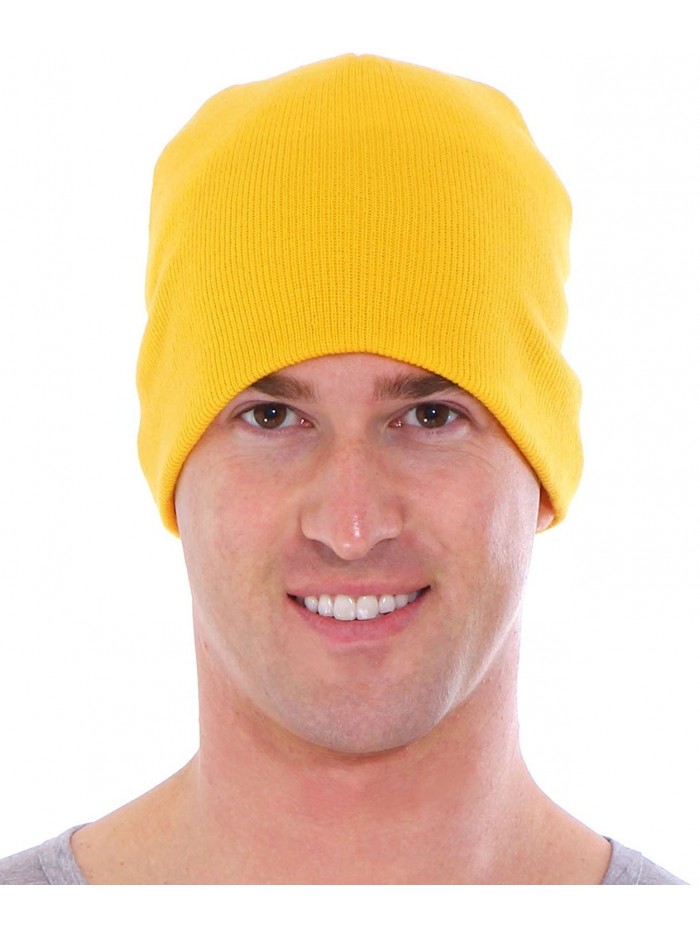 Men / Women's Winter Acrylic Knitted Beanie - 1036_Yellow - CM11N3GA79D