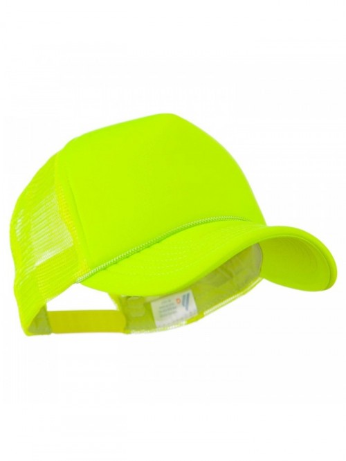 Neon Color Foam Front Summer Trucker Cap - Neon Yellow - CX11FITYIIF