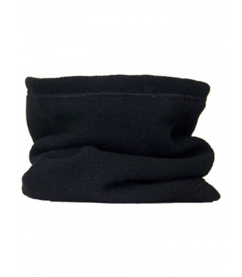 Best Winter Hats Reversible 100% Polyester Fleece Neck Gaiter/Warmer - Black - CR11GSSNFGB