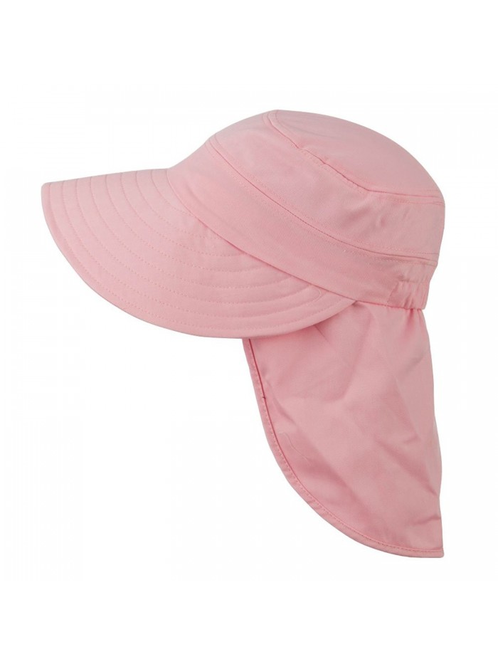 Gardening Visor Hat with Neck Cover - Pink - C511PN6U3G9