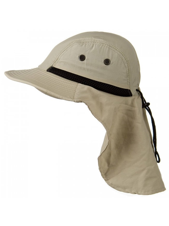 Men's Sun Hat With Neck Flap Cover Outdoor Sunscreen Mesh boonie Cap