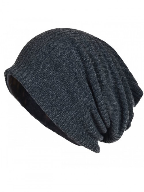 Men Women Stripe Baggy Gray Beanie Hip-hop Skullcap B011sw - CR11M405ZKB