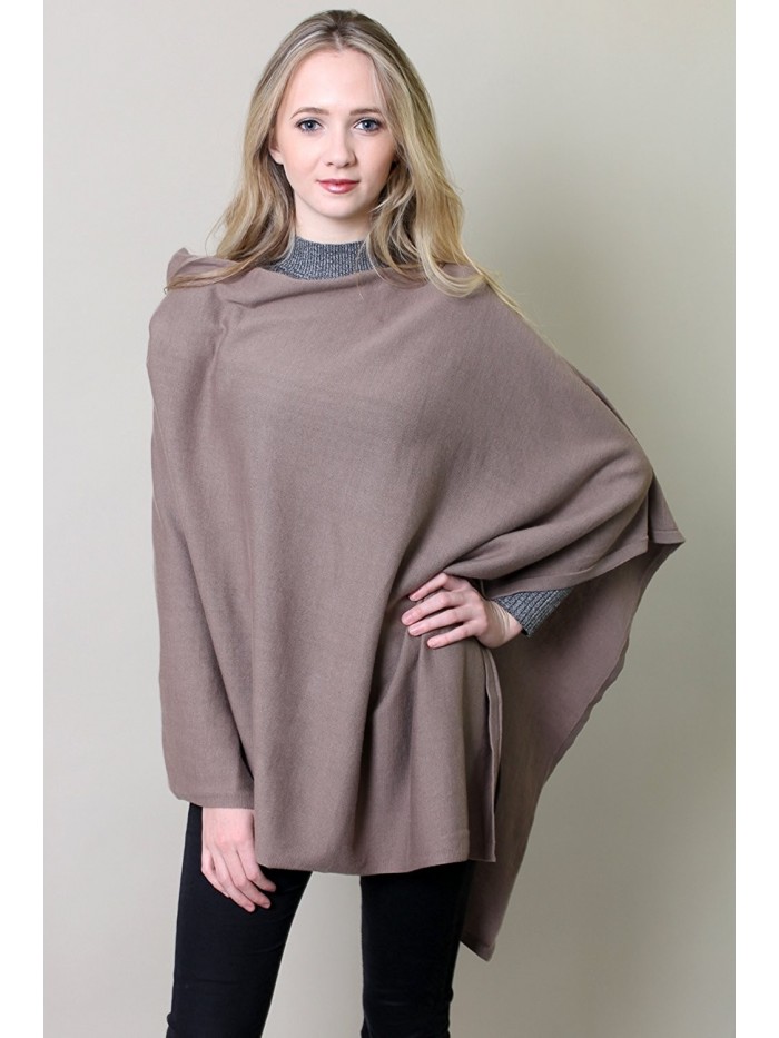 (14 COLORS) 100% Organic Cotton 5-Way Knit Poncho Wrap Pullover Sweater ...