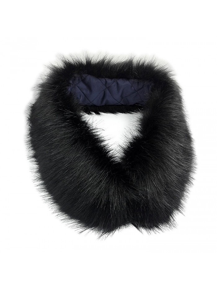 Imitation Faux Fur Long Detachable False Collar Scarf Neck Wrap ...