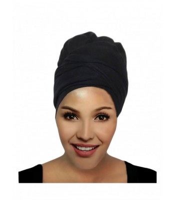 Hana's Women's Stretch Large Turban Head Wrap Hair Jersey Head Scarf Tie - Olive - CS180K8OOCH