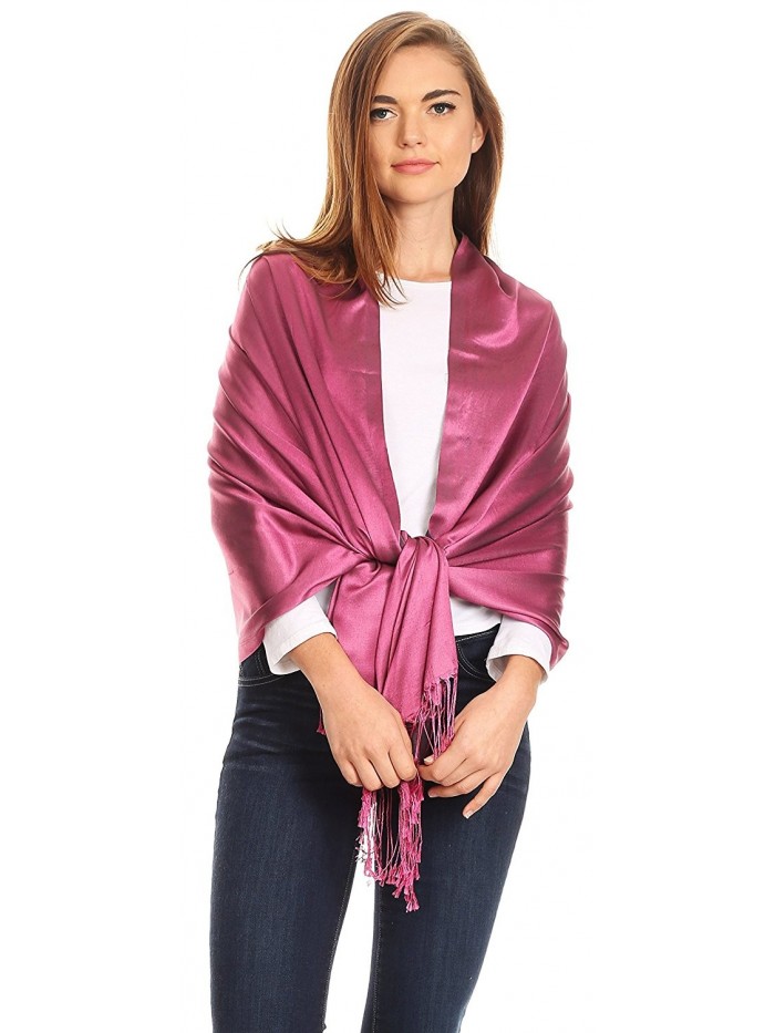 Carine Reversible Soft Solid Slight Shimmer Pashmina/ Shawl/ Wrap ...