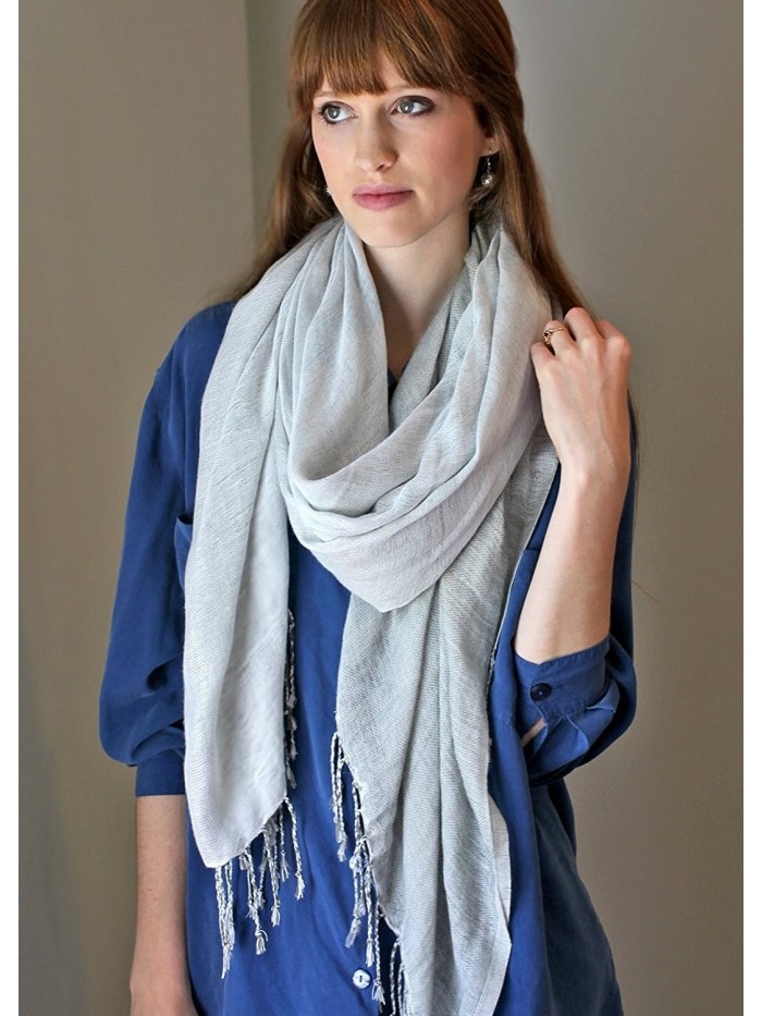 Luxurious Two Color Reversible Pashmina Shawl- Long Tassels- Oversize ...