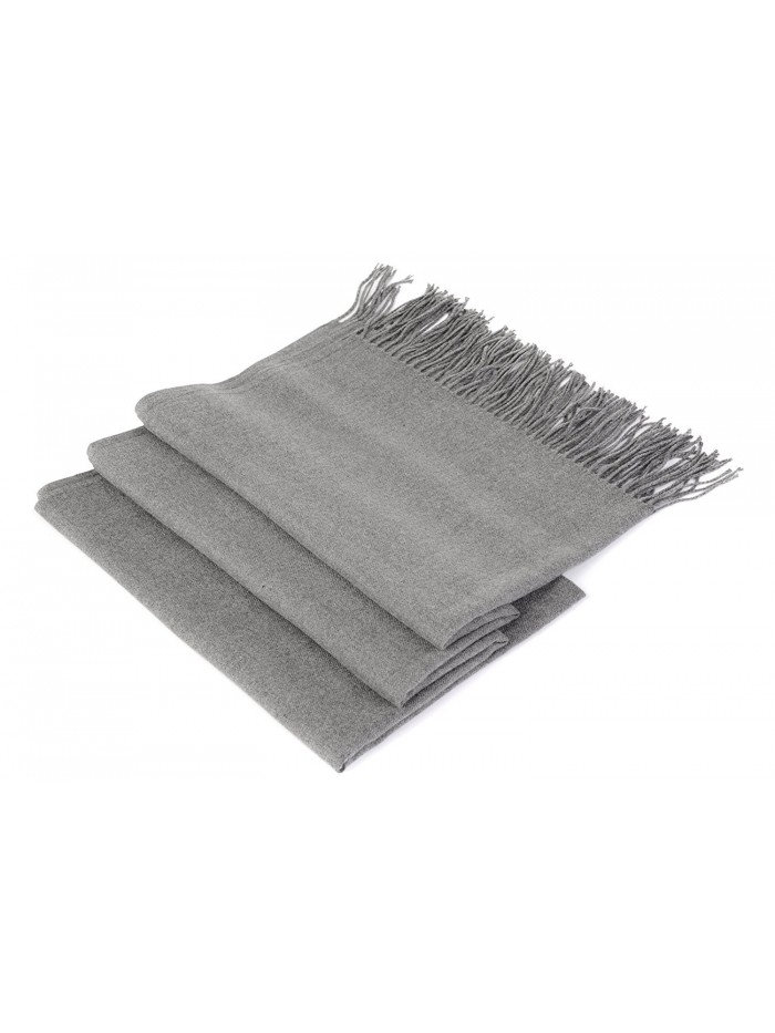 Cashmere Scarf Shawl Comfortable and Warm for Women and Men Gray ...