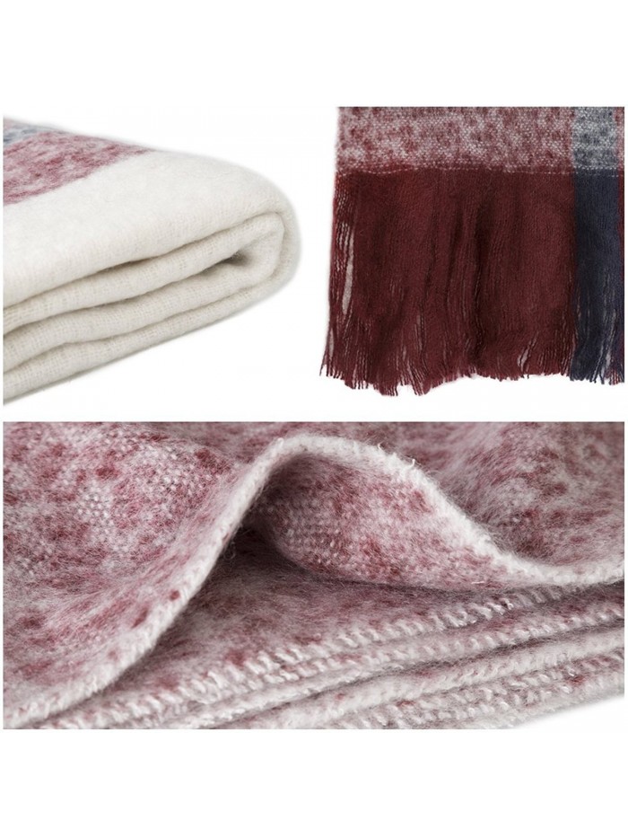 Large Winter Scarf Women Scarves - Cozy Soft Cashmere Plaid Blanket ...
