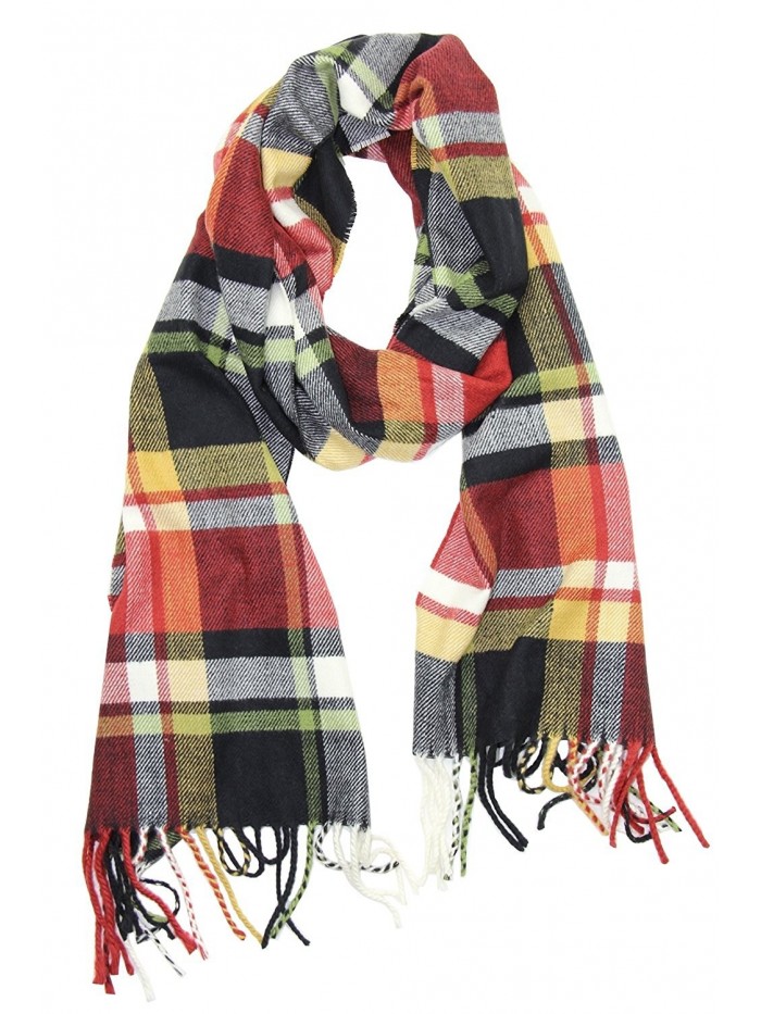 Scottish Tartan Plaid Cashmere Feel Winter Warm Scarf Unisex - Rust ...