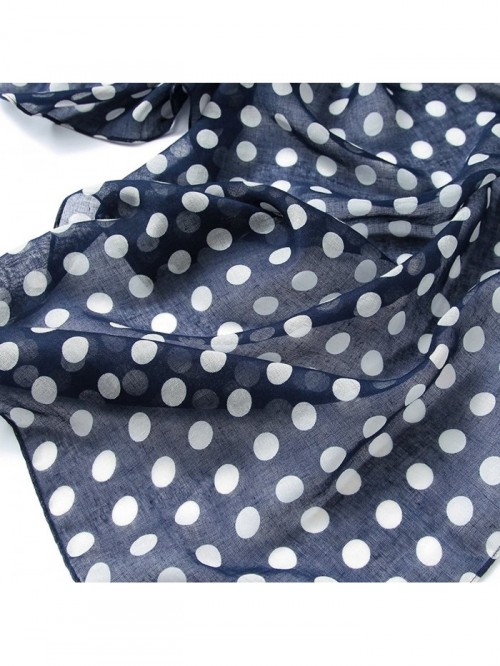 Womens Winter Long Polka Dot Scarf Ladies Warm Soft Pashmina Wrap ...