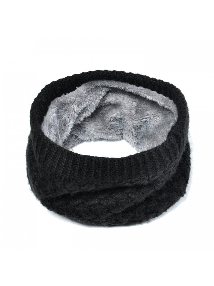 Harsh Winter Double-Layer Soft Fleece Lined Thick Knit Neck Warmer ...