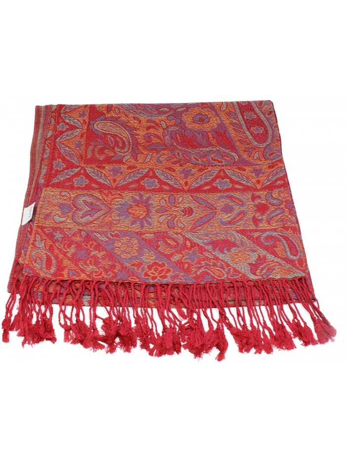 Series 3 Double Ply Reversible/Double Sided Jamawar Pashmina Scarf ...