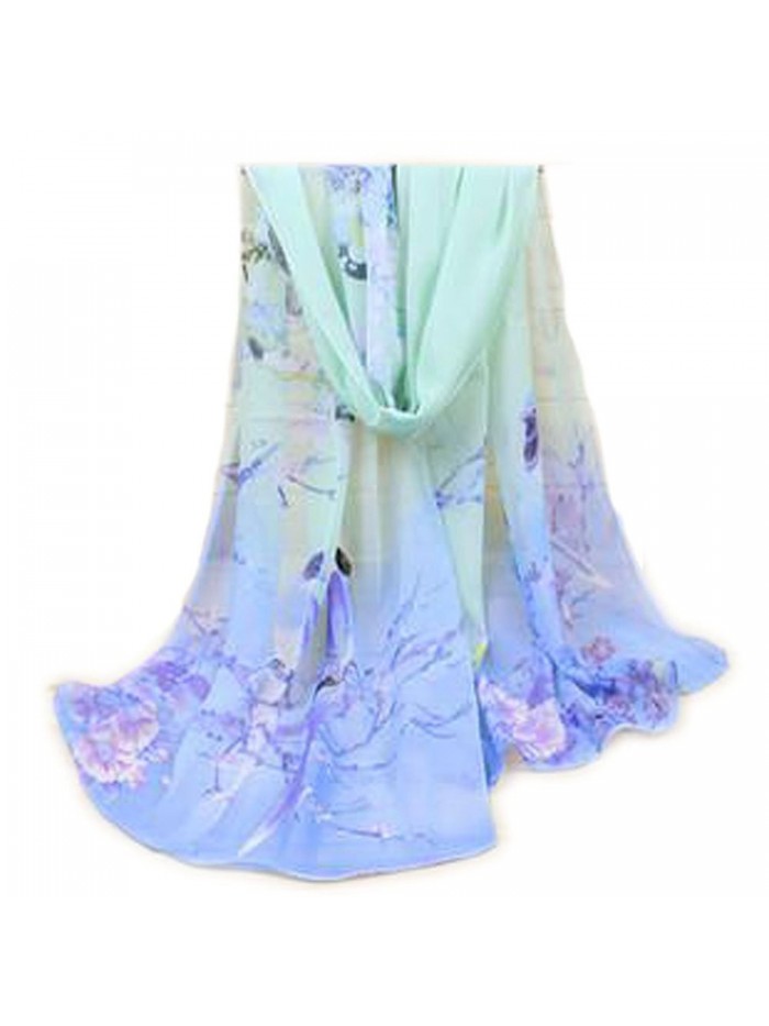 RICCOS ( TM ) Women Fashion Soft Thin Chiffon Scarf Animal Bird Printed Shawls - C312N9LS6NG