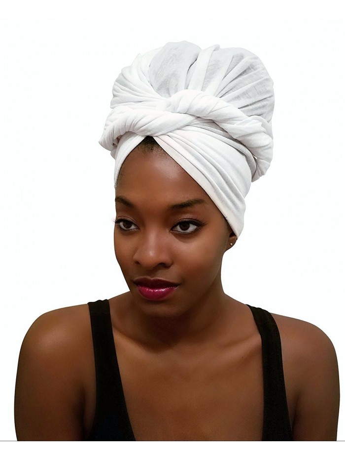 Stretch Head Wrap - Long Solid Color Turban Hair Scarf Tie - Sheer ...