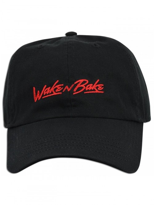 Wake N Bake Hat Dad Embroidered Cap Baseball Curved Unsturctured Bill ...