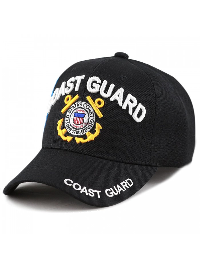 Official Licensed Military U.S. Coast Guard Cap - Black - CB186UHXQZ8