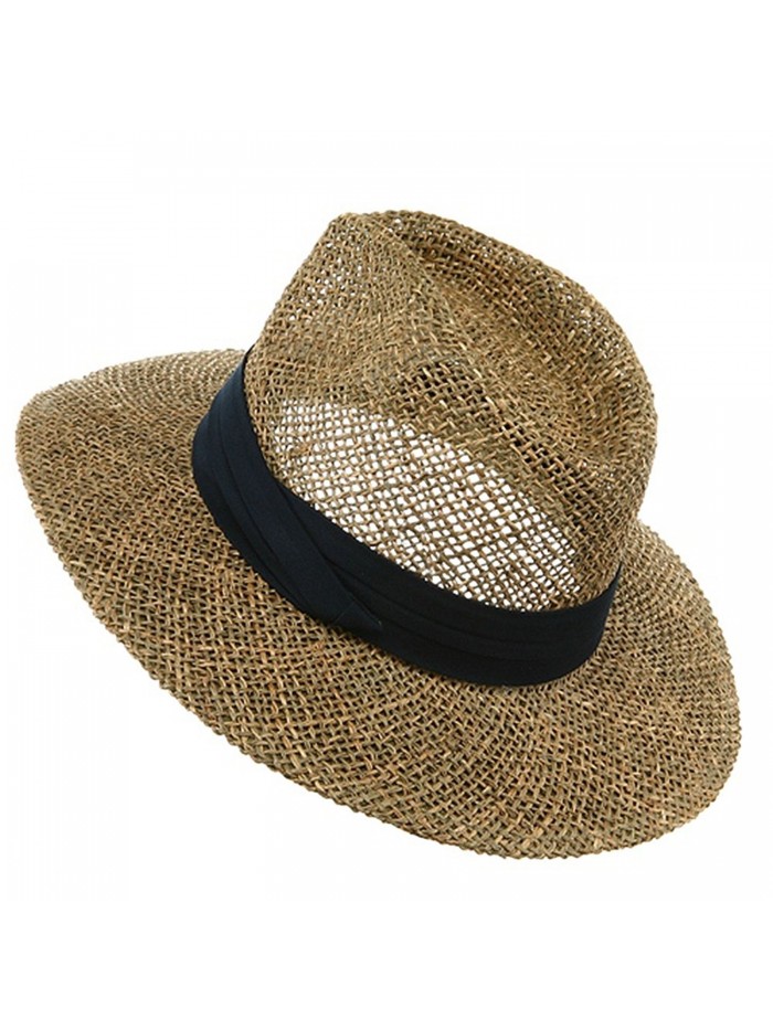 Safari Straw Hat - Navy Band - CT111GHV98P