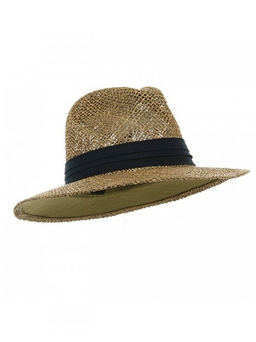 Safari Straw Hat - Navy Band - CT111GHV98P