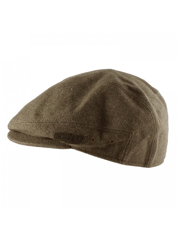 Soft Faux Wool Warm Newsboy Cap Gatsby Golf Hat - Olive - Brown ...