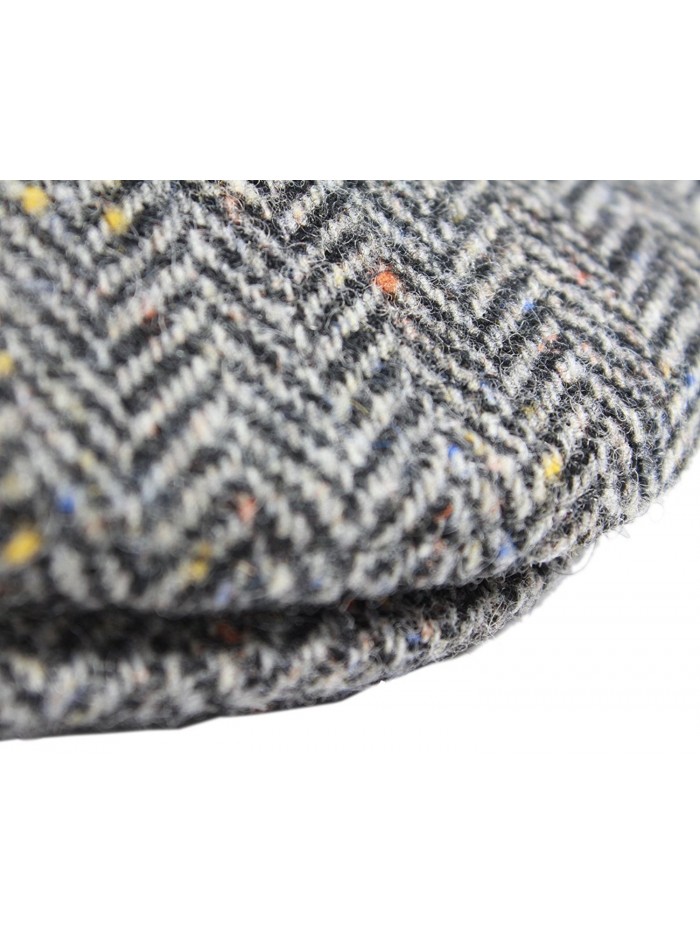 Irish Tweed Cap Grey Herringbone Made In Ireland - CZ11QZDKAWP