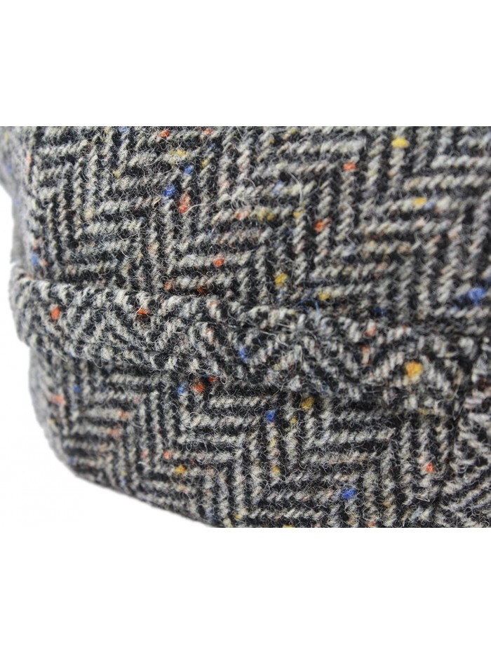 Irish Tweed Cap Grey Herringbone Made In Ireland - CZ11QZDKAWP