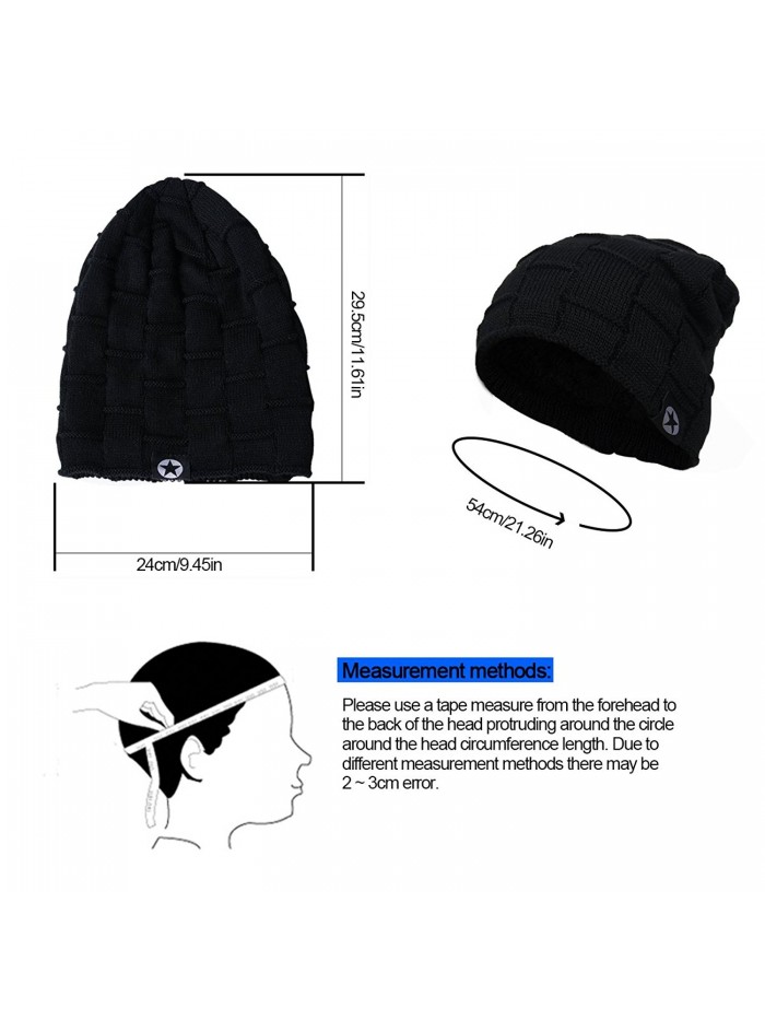 Winter Knitting Beanie Knit Thick Slouchy Skull Cap For Men Women ...