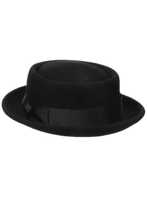 Men's 100% Wool Felt Porkpie Hat and Grosgrain Ribbon Band and Bow ...