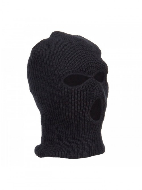 Three Hole Ski Mask - Black - C912FV91TU1