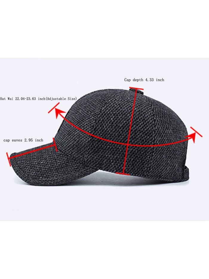 Men's Winter Warm Wool Woolen Tweed Peaked Baseball Cap Hat With Fold ...