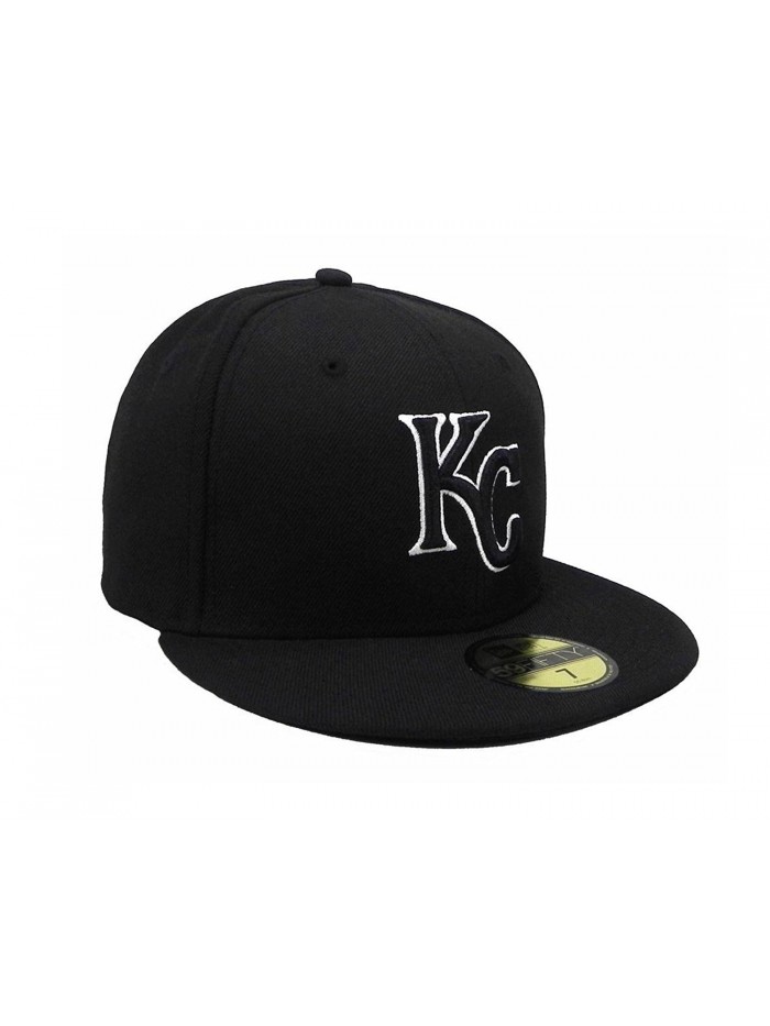 59Fifty Hat MLB Kansas City Royals Black/White Fitted Headwear Cap ...