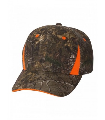 Realtree and Mossy Oak Camouflage Camo Caps With Blaze Trim - Realtree ...