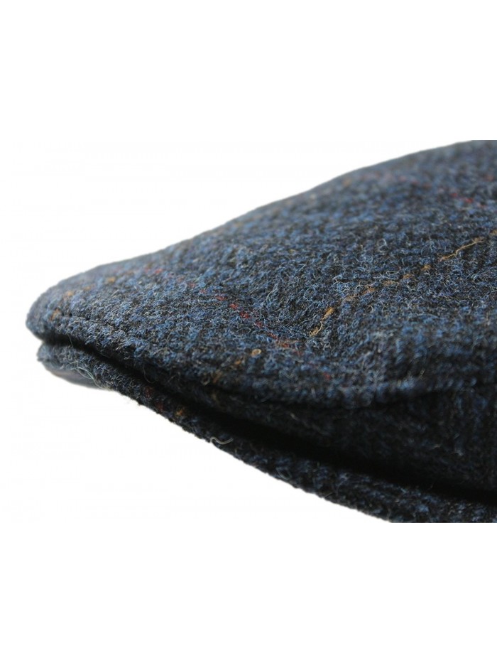 Irish Tweed Cap Navy Herringbone Made In Ireland - CO12OCKMXTJ