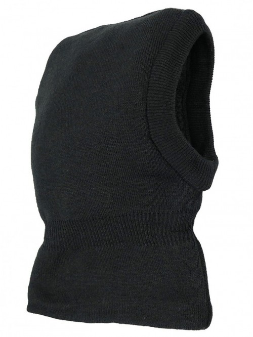 N'Ice Caps Men's Warm Sherpa Lined Knitted Balaclava Headwear - Black ...