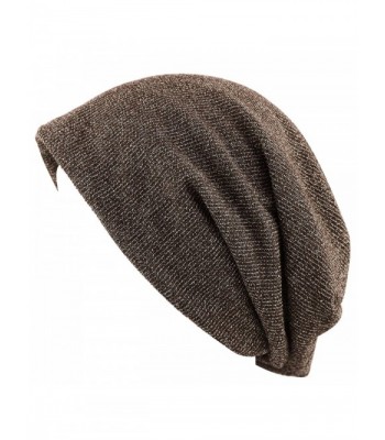 Unisex Heather Tweed/Solid Fleece Lined Slouchy Long Beanie Warm Hat ...
