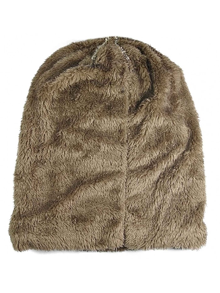 Winter Women Slouchy Beanie - Hat (Beige) - C6189LWAAGQ