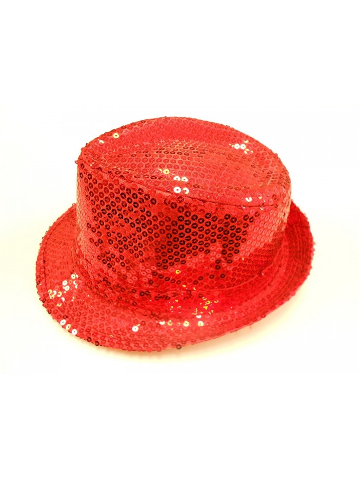 Sequin Covered Fedora / Red / Red Hat Lady Society - CX112RT20PH