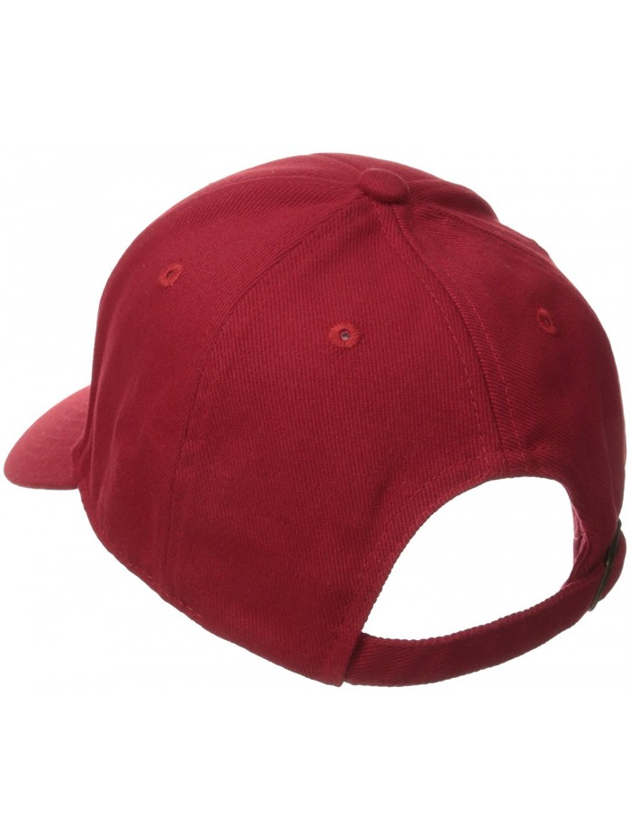 Men's Cotton Ball Cap - Red - C411OXNSPYP