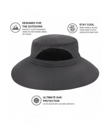 Waterproof Sun Hat Outdoor UV Protection Bucket Mesh boonie Hat ...