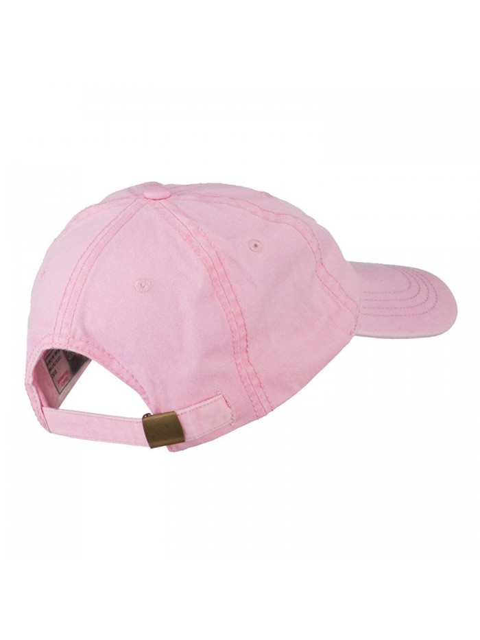 Hot Pink Breast Cancer Logo Embroidered Washed Cap - Pink - CB11LBM8M7V