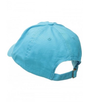 CO. Men's Washed Twill Cap With Precurve Brim - Turquoise - CL128K25VYB