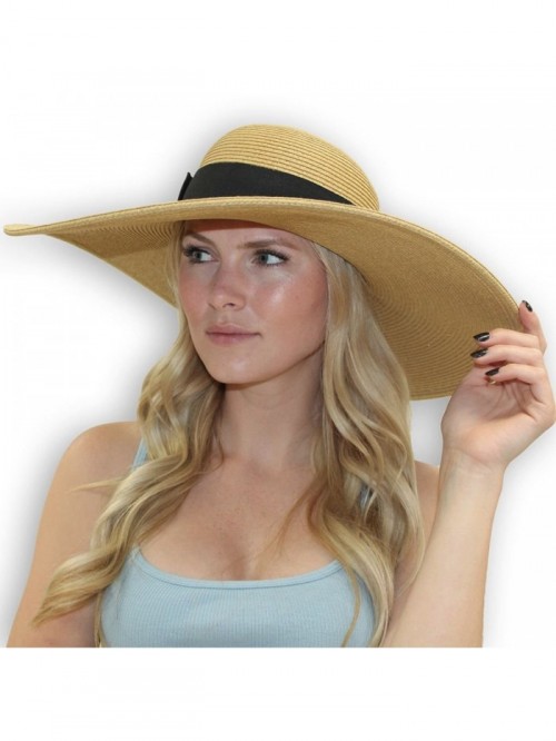 Melanie Kentucky Derby Ladies Hat - Sun Protective Dress Hat - Camel ...